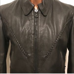 Barneys Leather Motorcycle Jacket NWT in Pocket